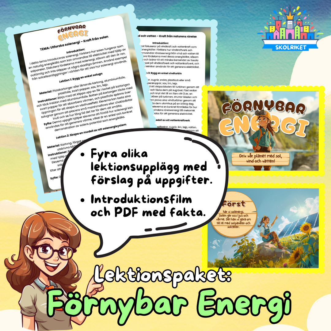 Lektionspaket: Förnybar Energi