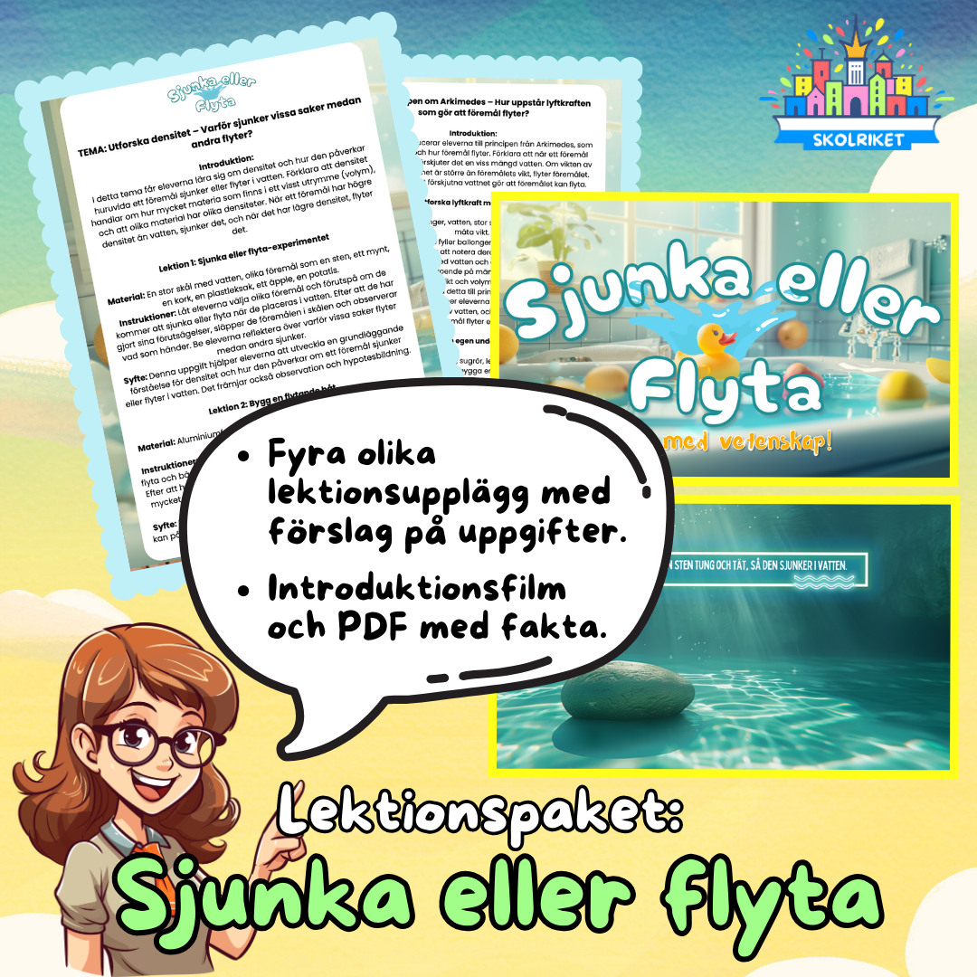 Lektionspaket: Sjunka eller flyta