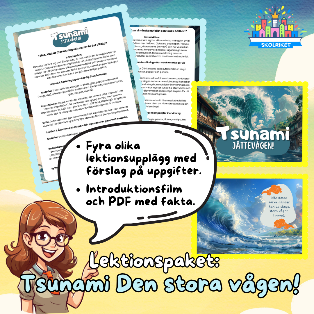 Lektionspaket: Tsunami – Den stora vågen!
