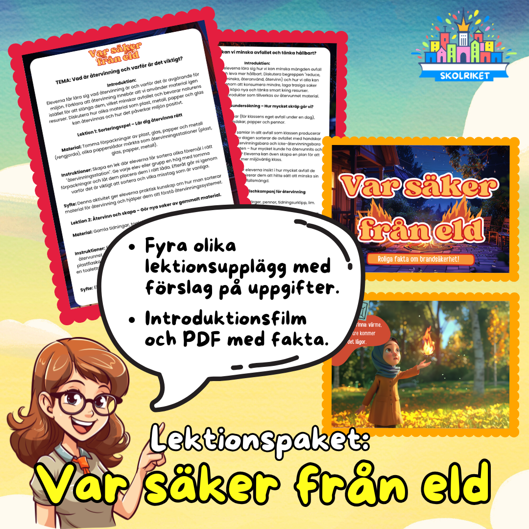 Lektionspaket: Var säker från eld