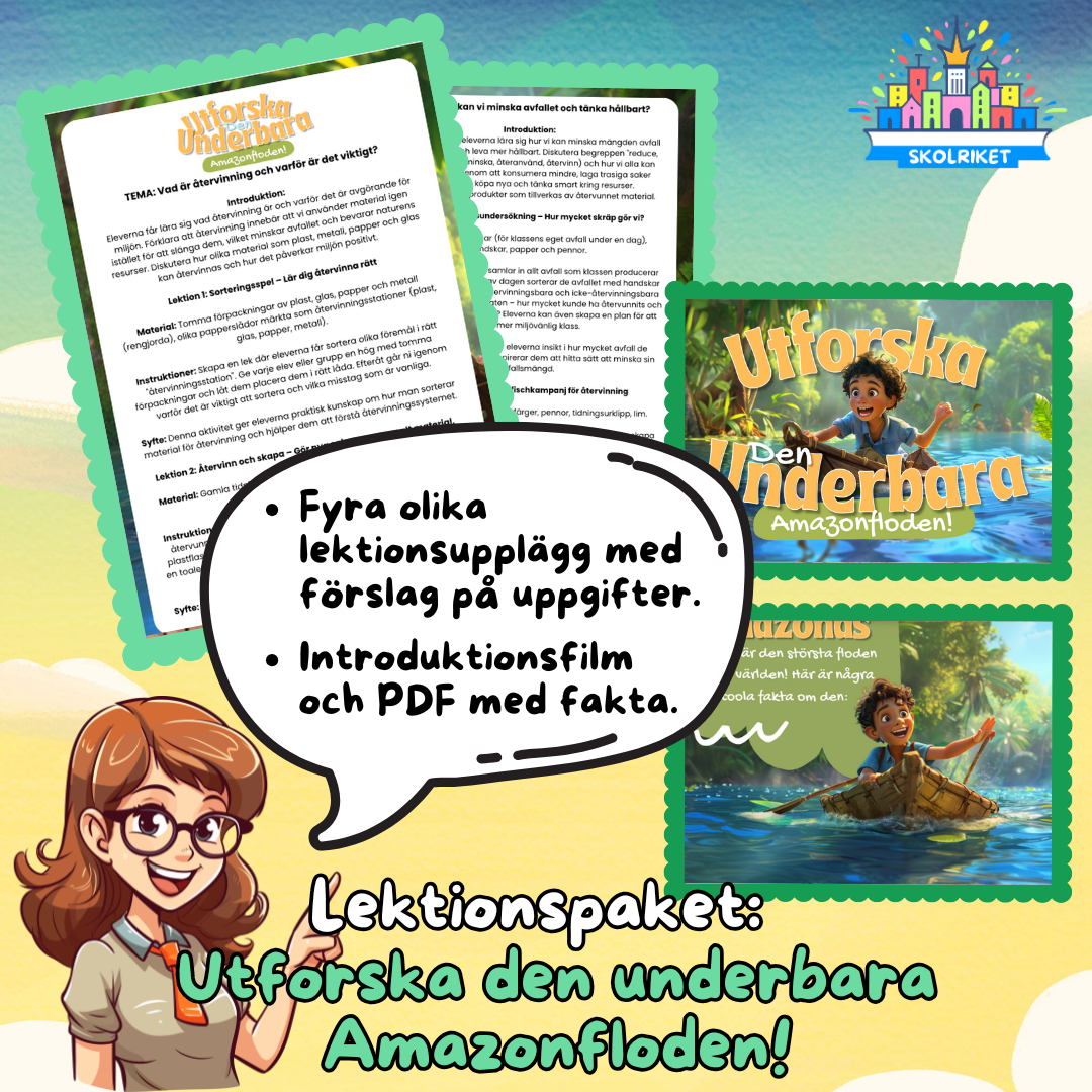 Lektionspaket: Utforska den underbara Amazonfloden