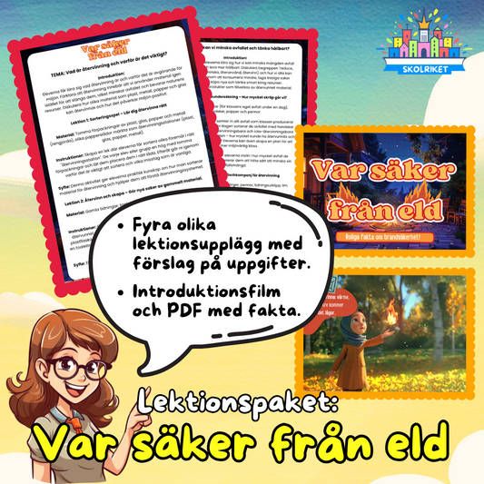 Lektionspaket: Var säker från eld
