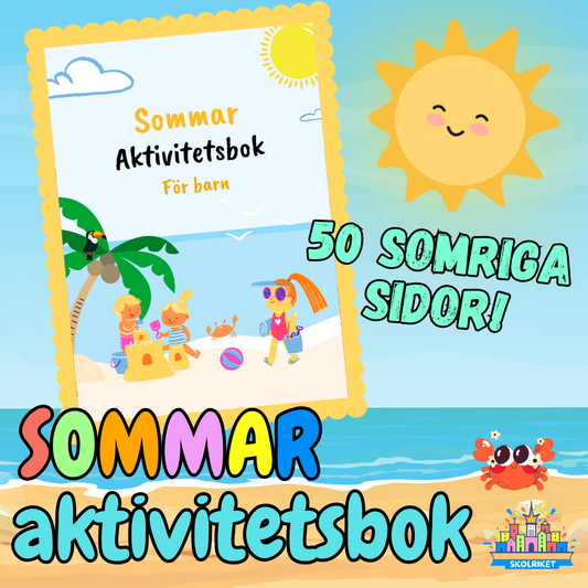 Sommar Aktivitetsbok för barn