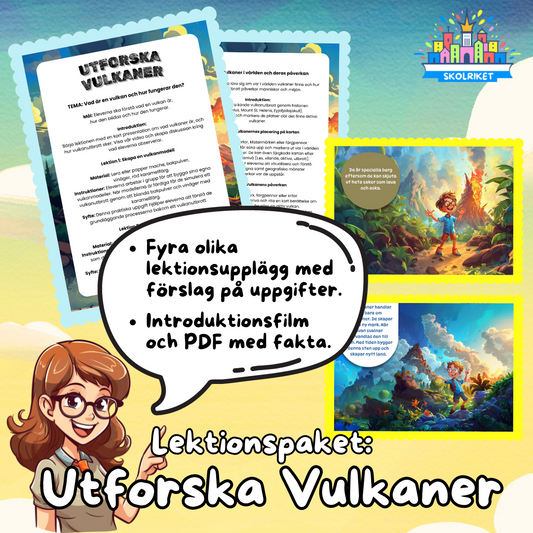Lektionspaket: Utforska Vulkaner